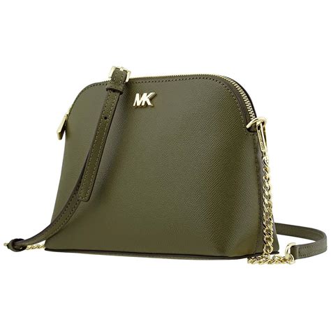 michael michael kors crossgrain leather dome crossbody|michael kors crossbody monogram.